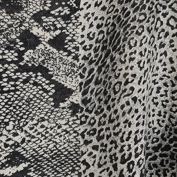 Pashma Silk and Cashmere Large Mixed Animal Print Wrap Scarf - Picture 6 of 9